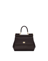 Small Sicily handbag in dauphine calfskin - | Dolce & Gabbana