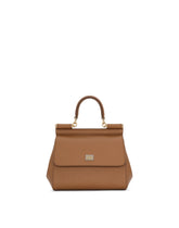 Small Sicily handbag in dauphine calfskin - | Dolce & Gabbana