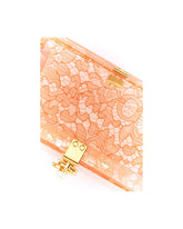 DOLCE BOX CLUTCH IN PLEXIGLASS AND LACE - | Dolce & Gabbana
