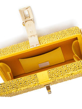 Dolce Box clutch with heat-applied rhinestones - | Dolce & Gabbana