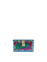 Plexiglass Dolce Box clutch with glitter inlay - | Dolce & Gabbana