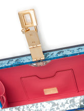 Plexiglass Dolce Box clutch with glitter inlay - | Dolce & Gabbana