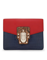 Dolce & Gabbana Shoulder Bag In Shiny Crocodile And Spotted Python - | Dolce & Gabbana