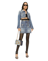 DG Girls bag in patchwork denim and plain calfskin - | Dolce & Gabbana