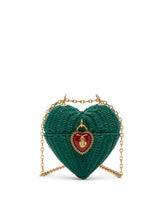 Dolce heart box in painted wicker - | Dolce & Gabbana