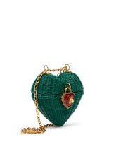 Dolce heart box in painted wicker - | Dolce & Gabbana