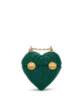 Dolce heart box in painted wicker - | Dolce & Gabbana