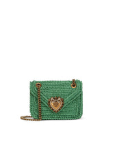 Medium crochet raffia Devotion bag - | Dolce & Gabbana