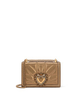 Medium Devotion crossbody bag in quilted nappa mordore leather - | Dolce & Gabbana