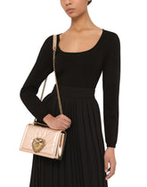 Medium Devotion crossbody bag in quilted nappa mordore leather - | Dolce & Gabbana