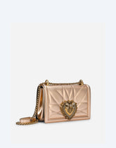 Medium Devotion crossbody bag in quilted nappa mordore leather - | Dolce & Gabbana