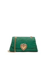 Large Devotion shoulder bag in braided nappa leather - | Dolce & Gabbana