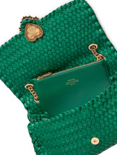 Large Devotion shoulder bag in braided nappa leather - | Dolce & Gabbana