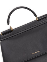 Handbag in drummed calf leather - | Dolce & Gabbana