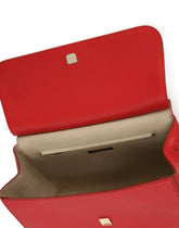 Handbag in drummed calf leather - | Dolce & Gabbana