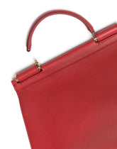Handbag in drummed calf leather - | Dolce & Gabbana