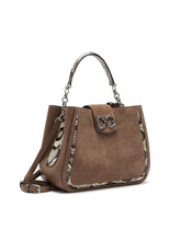 Crossbody bag with python outlines - | Dolce & Gabbana