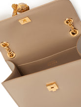 MEDIUM JUNGLE BAG IN CALFSKIN WITH BEJEWELED CLOSURE - | Dolce & Gabbana