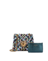 Small Devotion shoulder bag in woven laminated nappa leather - | Dolce & Gabbana