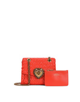 Small Devotion shoulder bag in woven nappa leather - | Dolce & Gabbana