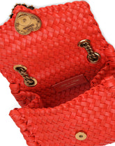 Small Devotion shoulder bag in woven nappa leather - | Dolce & Gabbana