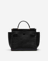 Medium ostrich leather Sicily soft bag - | Dolce & Gabbana