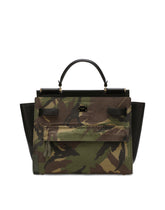Sicily 62 Soft bag in camouflage patchwork - | Dolce & Gabbana