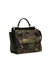 Sicily 62 Soft bag in camouflage patchwork - | Dolce & Gabbana