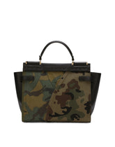 Sicily 62 Soft bag in camouflage patchwork - | Dolce & Gabbana