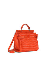 Small Sicily 62 soft bag in woven nappa leather and tahiti calfskin - | Dolce & Gabbana