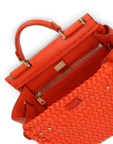 Small Sicily 62 soft bag in woven nappa leather and tahiti calfskin - | Dolce & Gabbana