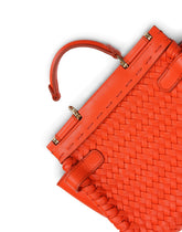 Small Sicily 62 soft bag in woven nappa leather and tahiti calfskin - | Dolce & Gabbana