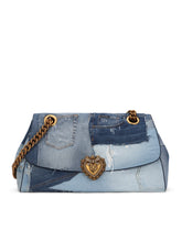 Devotion maxi-bag in patchwork denim and plain calfskin - | Dolce & Gabbana