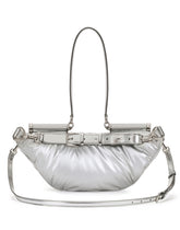 Small down-padded 90es Sicily belt bag with fusible rhinestones and branded plate - | Dolce & Gabbana