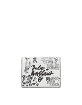 Polished calfskin 3.5 crossbody bag with logo print - | Dolce & Gabbana
