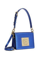 Small foiled kidskin shoulder bag with DG fastening - | Dolce & Gabbana