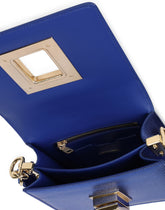 Small foiled kidskin shoulder bag with DG fastening - | Dolce & Gabbana