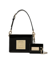 Small patent leather shoulder bag with DG fastening - | Dolce & Gabbana