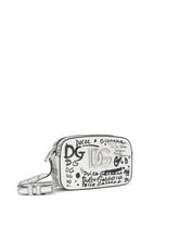 Polished calfskin 3.5 crossbody bag with logo print - | Dolce & Gabbana