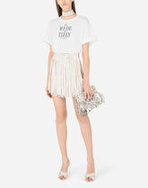 Mordore nappa bag with fringing - | Dolce & Gabbana