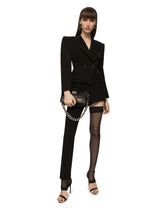 Small Tris bag in crocodile-print calfskin - | Dolce & Gabbana