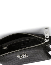 Small Tris bag in crocodile-print calfskin - | Dolce & Gabbana