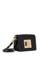 Polished calfskin crossbody bag with DG fastening - | Dolce & Gabbana