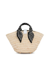 Small straw Kendra bag with DG logo - | Dolce & Gabbana