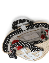 Small straw Kendra bag with DG logo - | Dolce & Gabbana