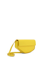 Polished calfskin moon bag with DG logo - | Dolce & Gabbana