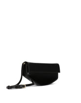 Polished calfskin moon bag with DG logo - | Dolce & Gabbana