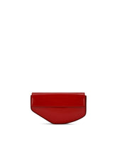 Polished calfskin moon bag with DG logo - | Dolce & Gabbana