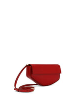 Polished calfskin moon bag with DG logo - | Dolce & Gabbana