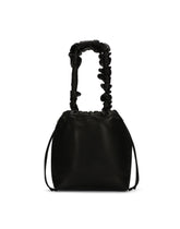 Nappa leather Soft bucket bag with branded tag - | Dolce & Gabbana